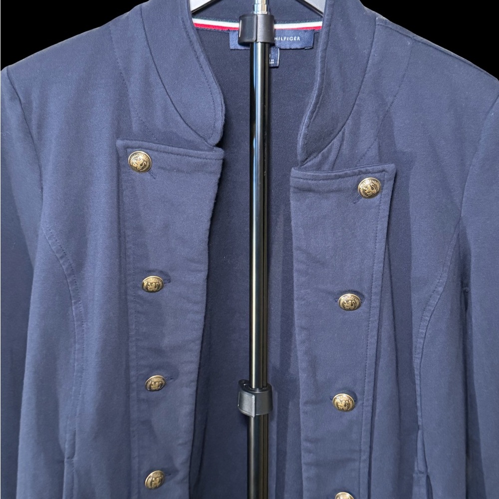 Y2K Tommy Hilfiger Navy Blazer with Gold Buttons - Picture 3 of 4